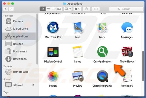 Logiciel Publicitaire OnlyApplication (Mac)