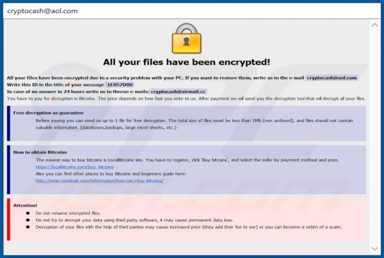 Logiciel de Rançon CASH