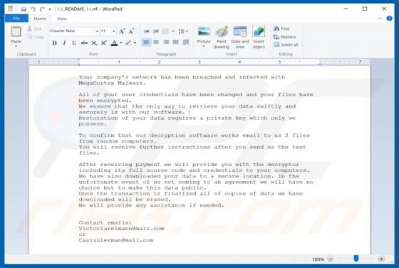 Logiciel de rançon M3g4c0rtx