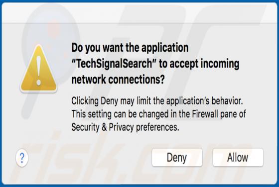 Maliciel TechSignalSearch (Mac)
