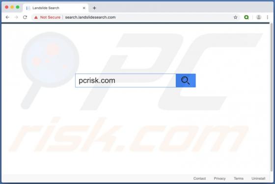 Redirection Search.landslidesearch.com (Mac)