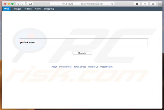 Redirection Search.follysway.com (Mac)