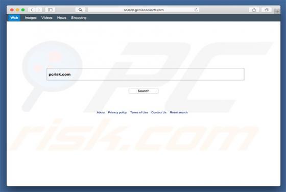 Redirection Search.genieosearch.com (Mac)