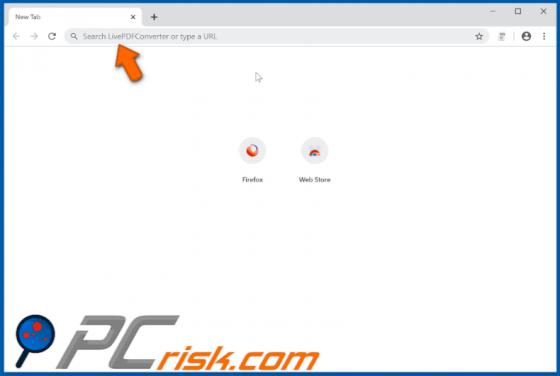 Pirate de navigateur Search by Live PDF Converter