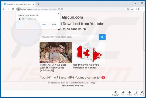 Publicités Mpgun.com