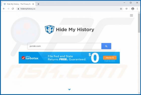 Pirate de navigateur Hide My History