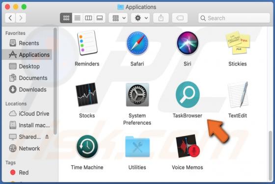 Publiciel TaskBrowser (Mac)