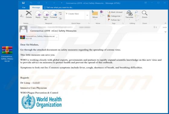 Courriel Virus Coronavirus Email Virus
