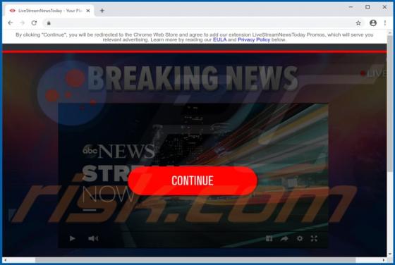 Adware-Publiciel LiveStreamNewsToday Promos
