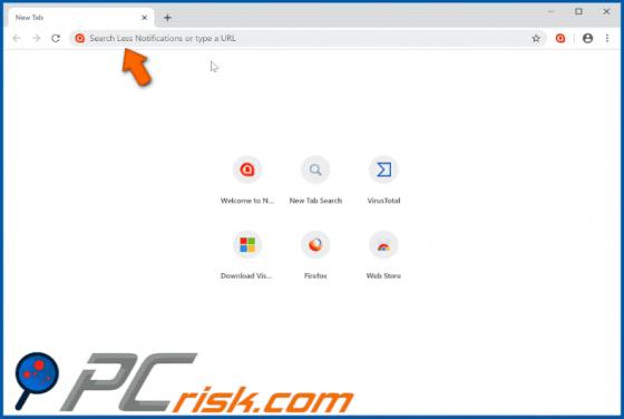 Pirate de Navigateur Less Notifications