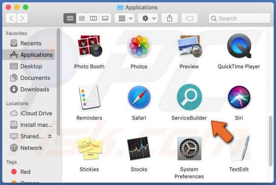 Publiciel ServiceBuilder (Mac)