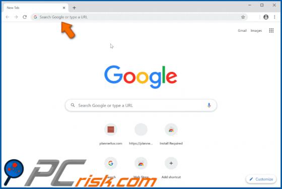 Redirection Searchred01.xyz