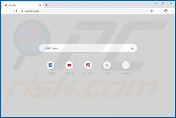 Redirection Gooogle.page