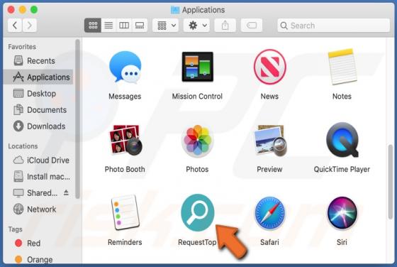 Publiciel RequestTop (Mac)