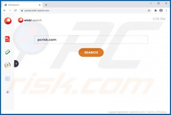Pirate de Navigateur WinkiSearch