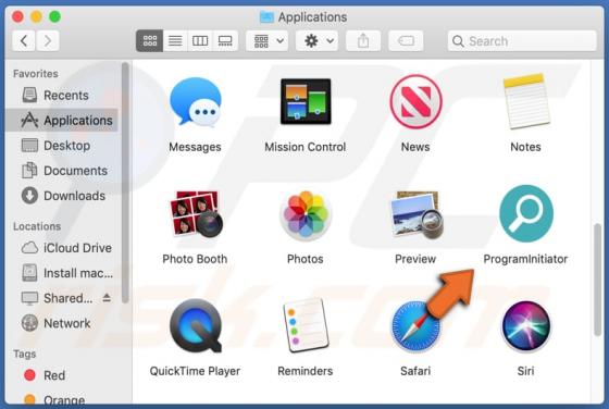 Publiciel ProgramInitiator (Mac)