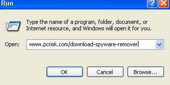 télécharger le suppresseur en utilisant le dialogue d'exécution dans windows xp